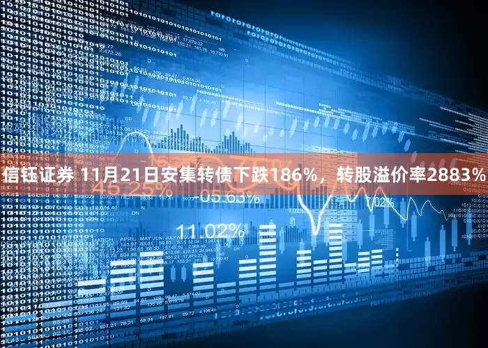 信钰证券 11月21日安集转债下跌186%，转股溢价率2883%